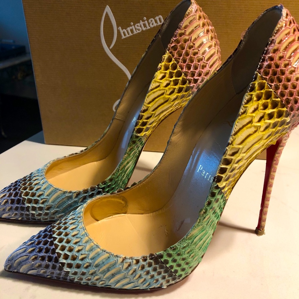 Rainbow Snake Christian Louboutins